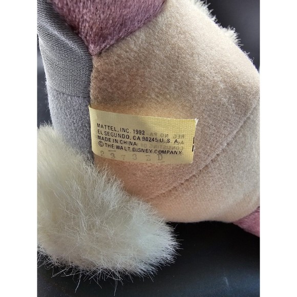 The Walt Disney Co. Thumper 10" Plush Rabbit Stuffed Animal Toy 1992 Mattel Flaw - Picture 15 of 16